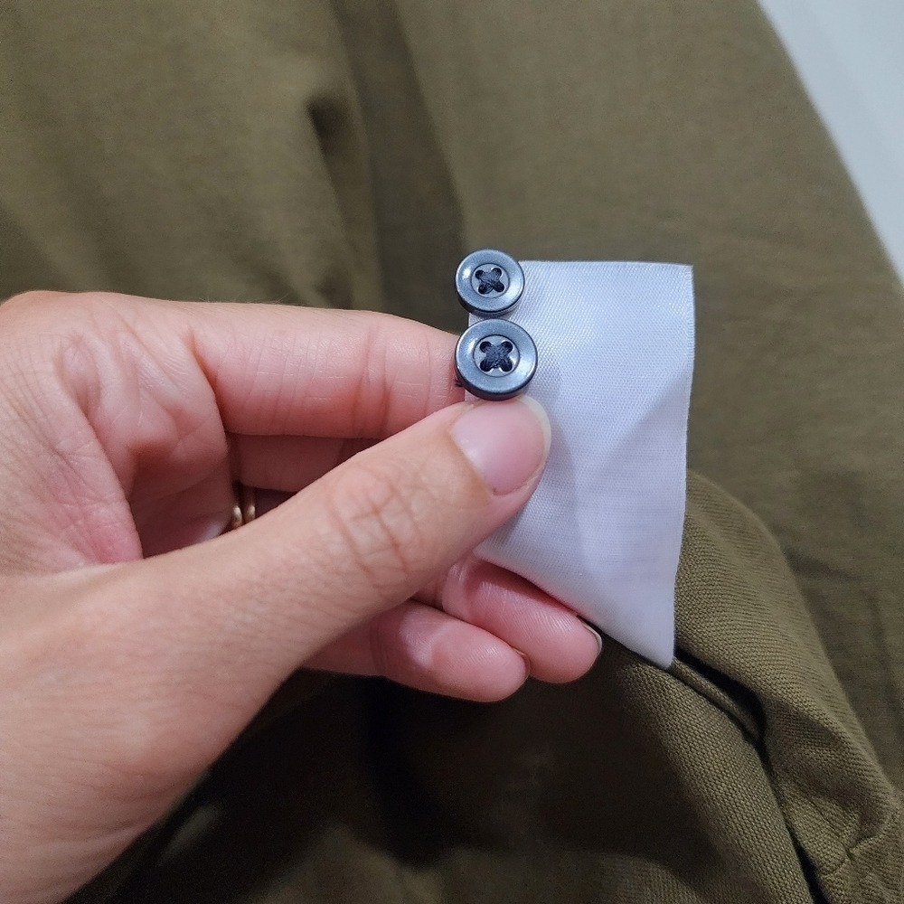 Everlane Men's Organic Cotton Button Down Shirt Olive Green XL Tall Long Sleeve - Picture 9 of 9
